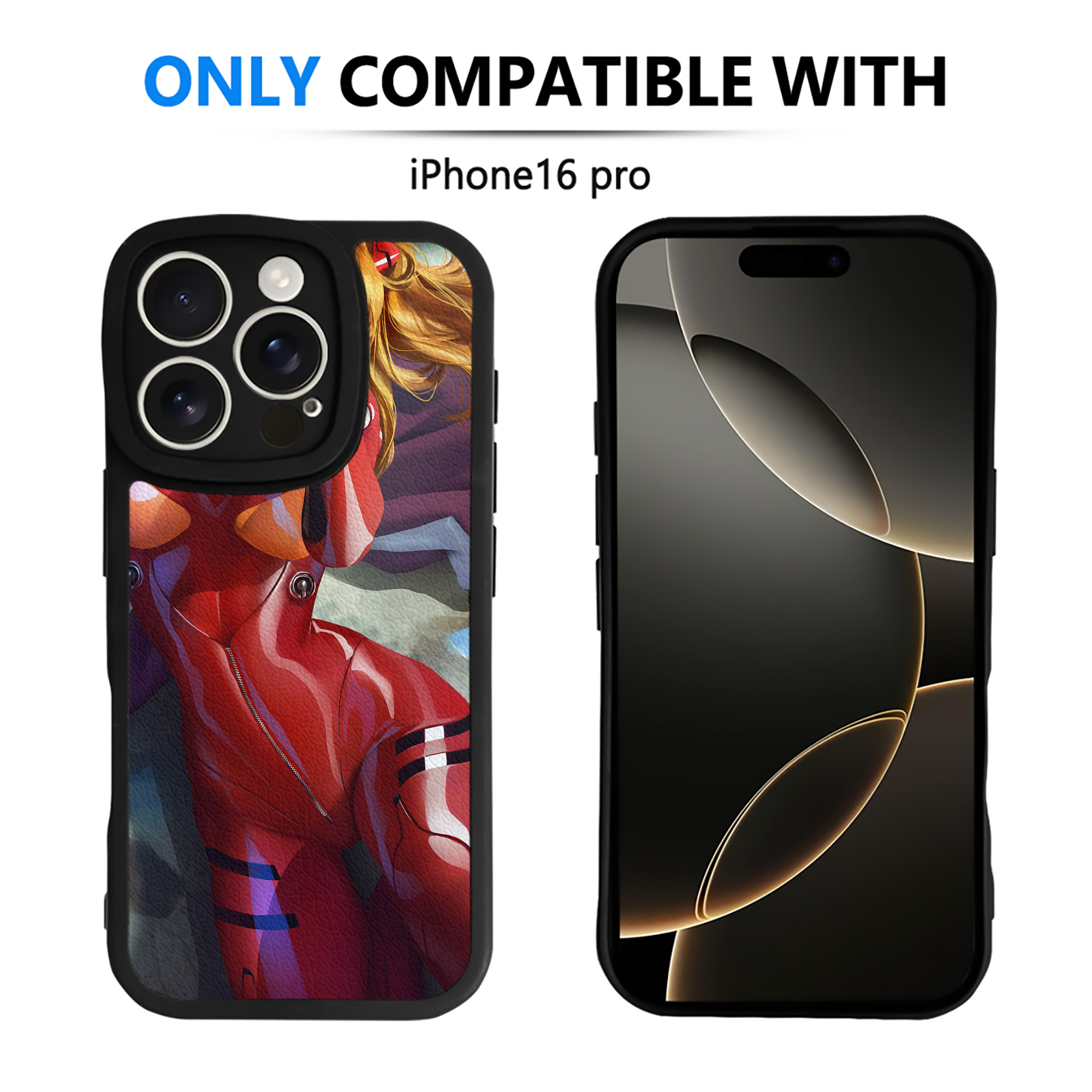 （画像用） EVA 新世紀エヴァンゲリオン 【iPhone 16シリーズ対応】シリコンスマホケース（レザー調） 材質：シリコン